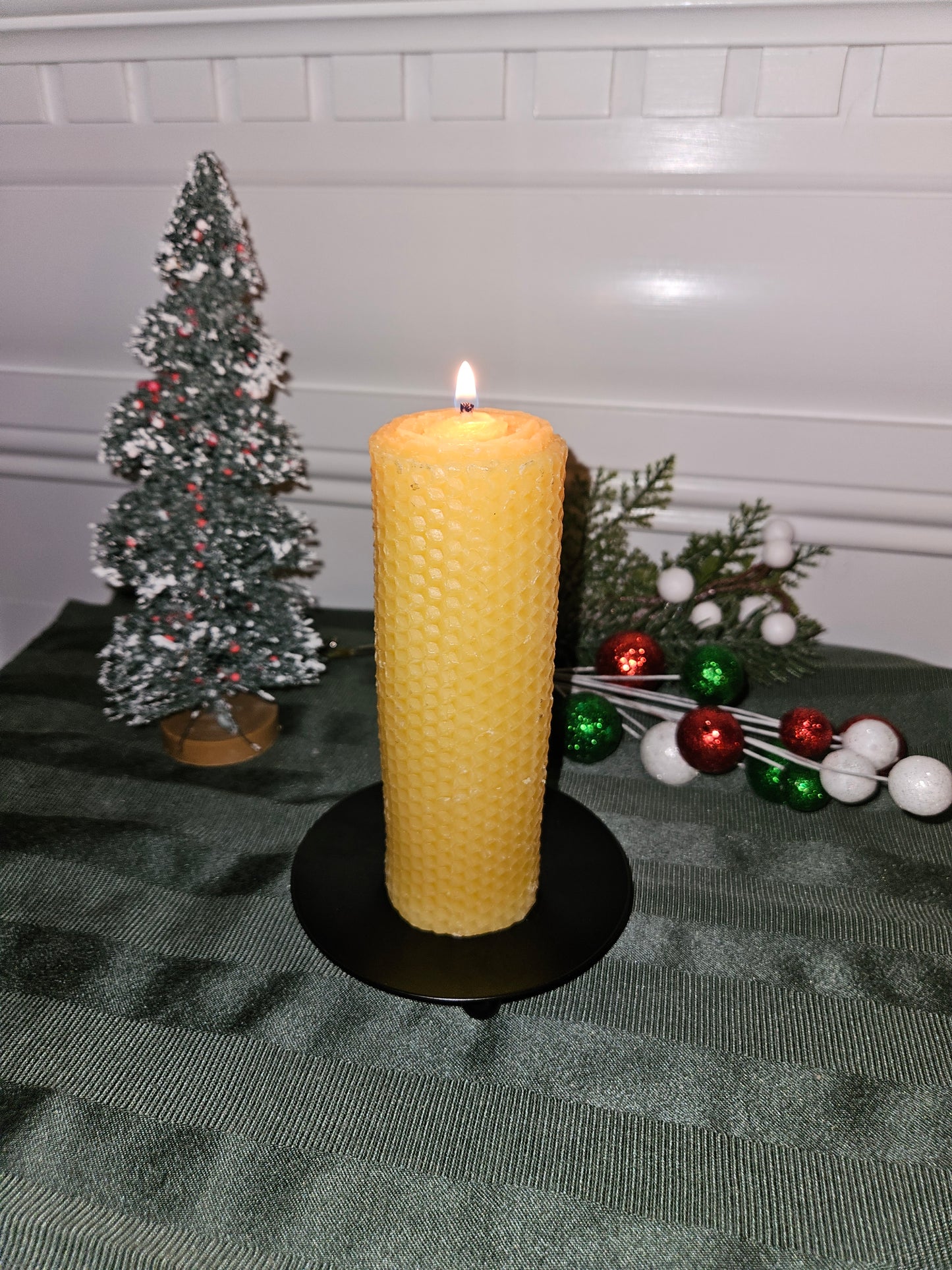 Beeswax pillar 12oz