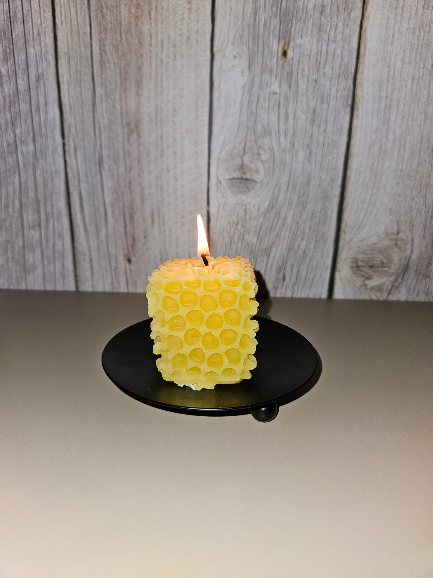 Beeswax Honeycomb square candle
