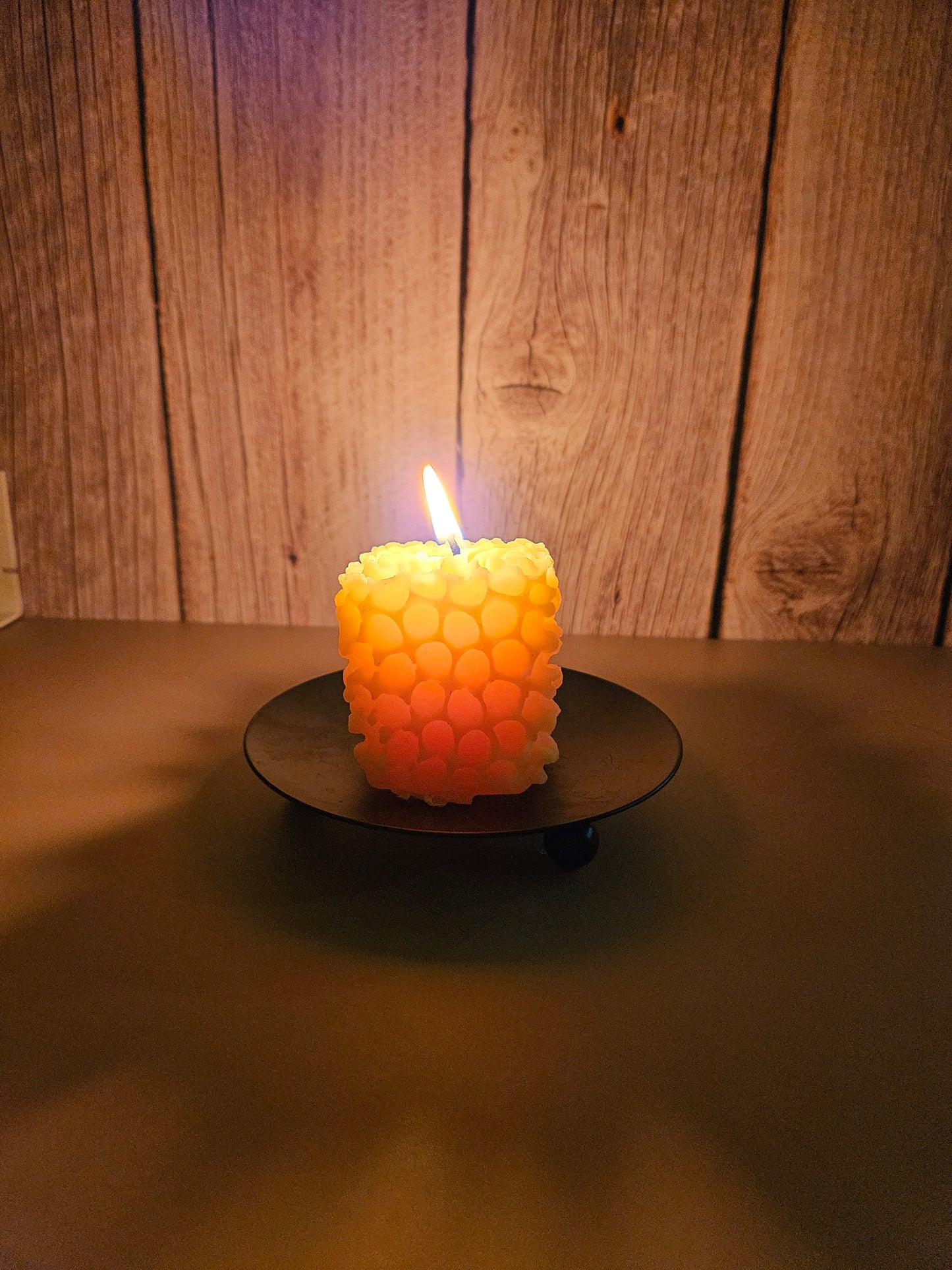 Beeswax Honeycomb square candle