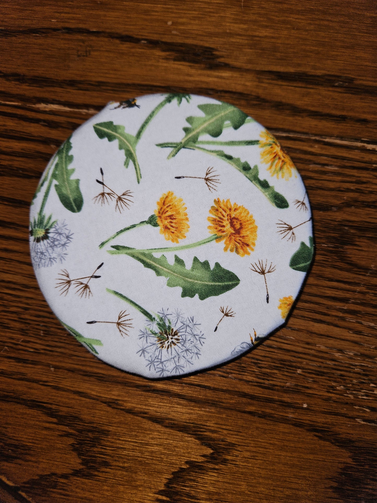 Coaster dandelion print