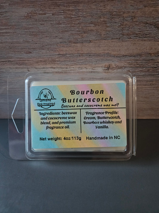 4oz wax melt Bourbon Butterscotch