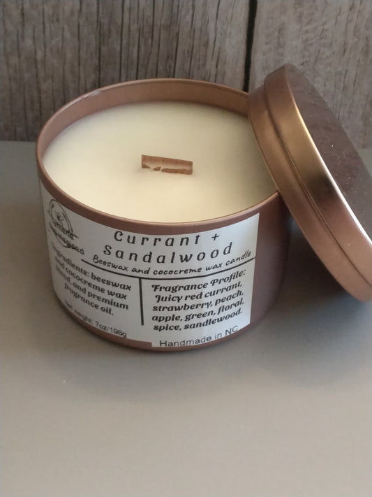 8oz Currant + Sandalwood Candle