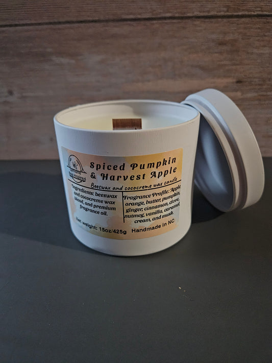 16oz Spiced Pumpkin & Harvest Apples Candle