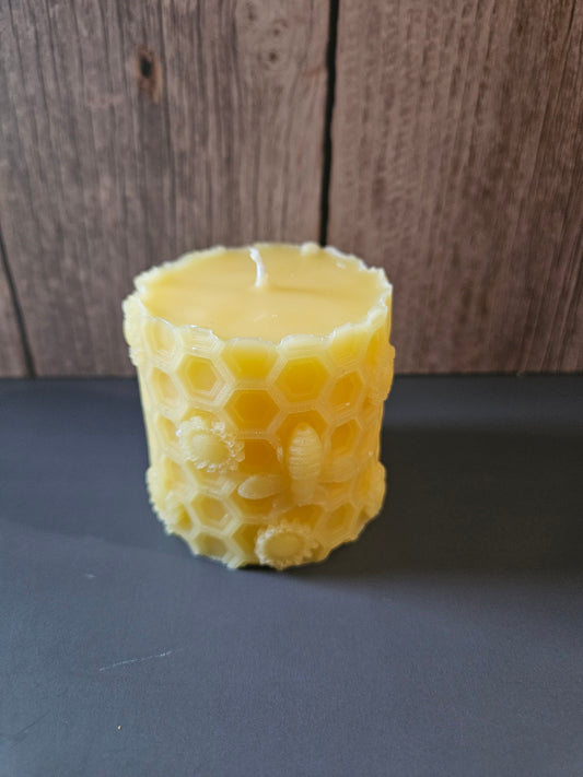 5oz Pure Beeswax candle