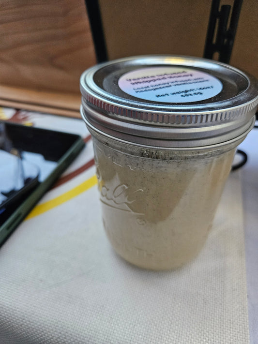 16oz Vanilla infused whipped honey
