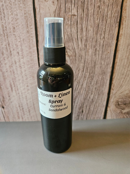 4oz Currant & Sandalwood Room + Linen Spray