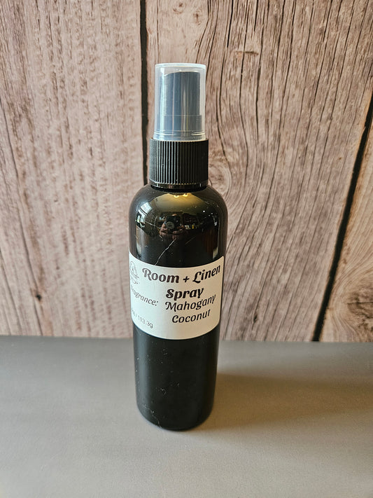 4oz Mahogany Coconut Room + Linen Spray